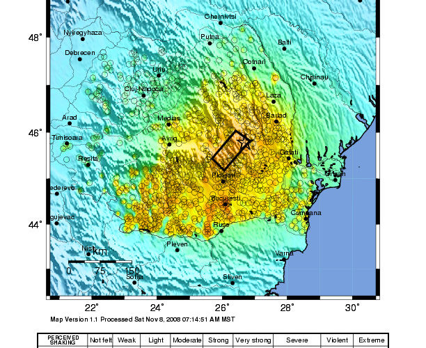Земетресение във Вранча